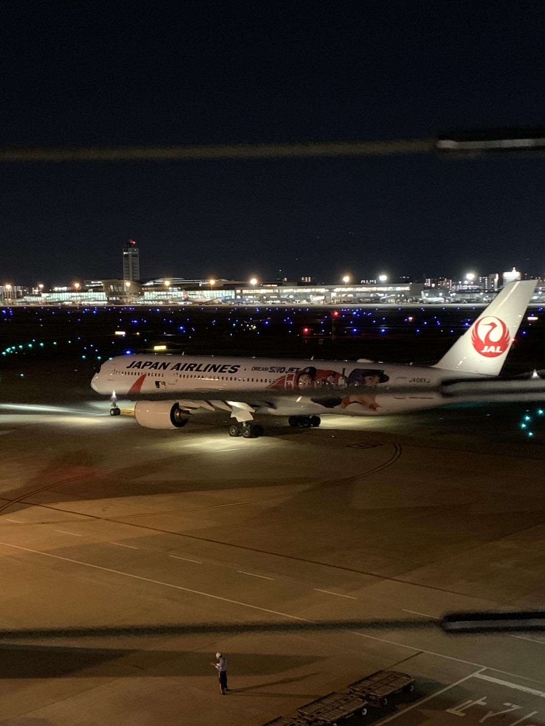 大谷選手の飛行機